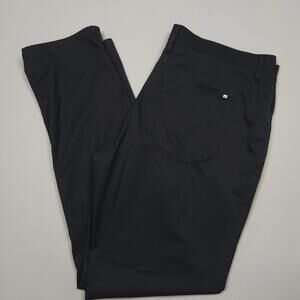Travis Mathew Open To Close Golf Chino Pants Black Preppy Performance 38x32